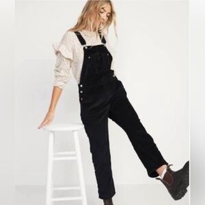 NWT Old Navy Corduroy Black Overalls